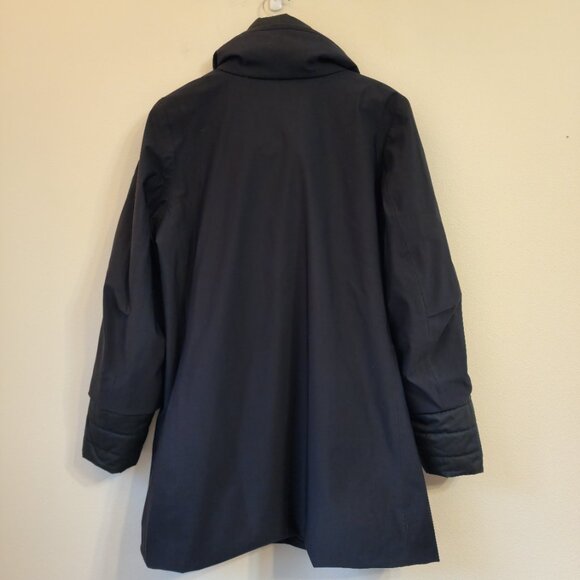 Creenstone Coats Navy Blue Raincoat 9000 Women Sz 44/14 US Double Zip Outdoor - Picture 13 of 16